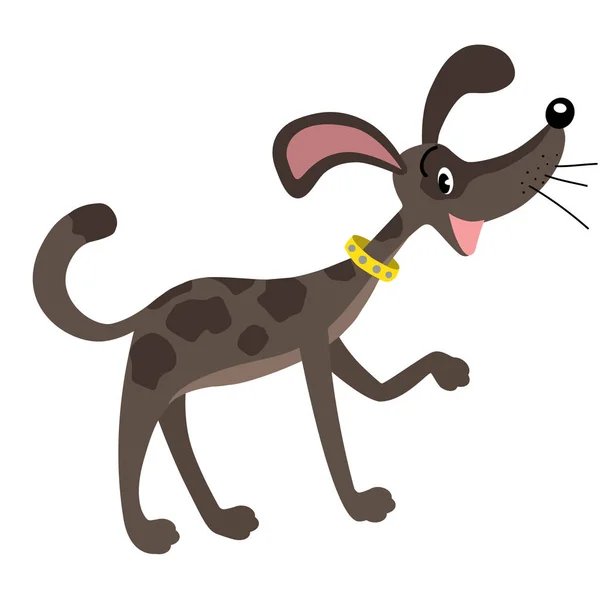 Funny hnědý pes — Stockový vektor