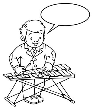 Komik müzisyen veya ksilofon oyuncu.