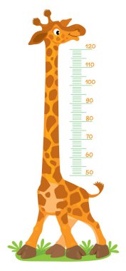 Giraffe meter wall or height chart vector Giraffe meter wall or height chart vector