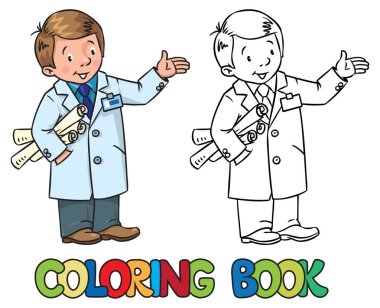 Mühendis boyama kitabı. Meslek Abc dizisi