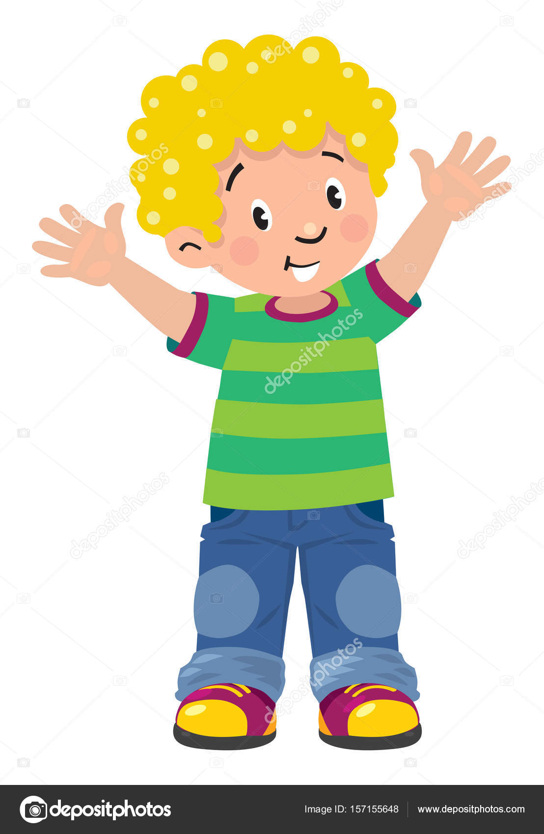 Funny little african boy — Stock Vector © passengerz 157155648