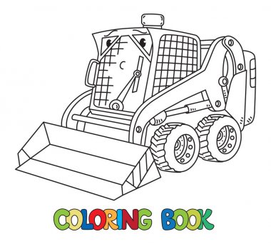 Komik küçük snowthrower gözlü