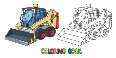Komik küçük snowthrower gözlü