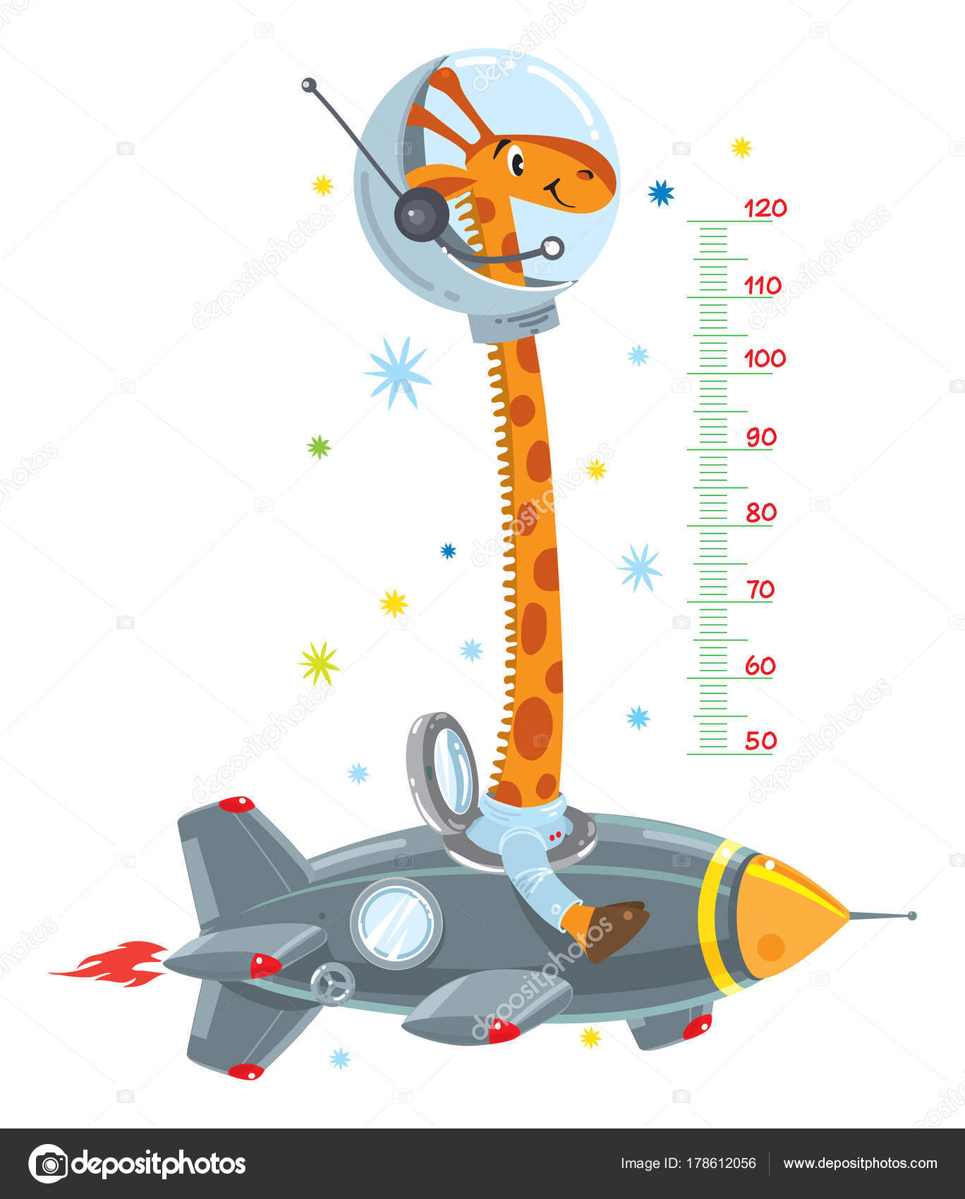 Space Rocket Height Chart