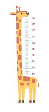 Zürafa metre duvarı, yükseklik çizelgesi ya da duvar etiketi