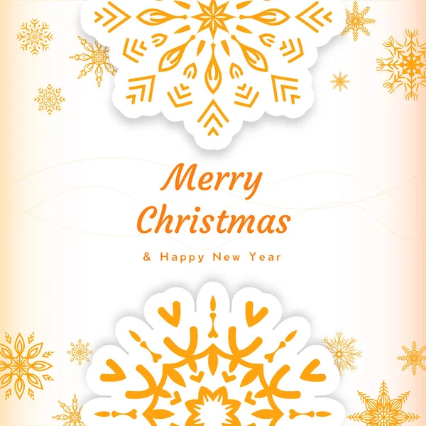 Merry Christmas Happy New Year Background — Stock Vector