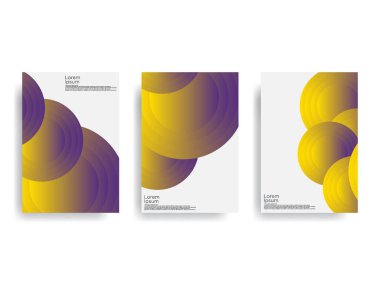 Minimum geometrik arkaplan. Çember eğilimli basit şekiller. Eps10 vektörü.