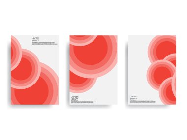 Minimum geometrik arkaplan. Çember eğilimli basit şekiller. Eps10 vektörü.