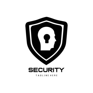 Baş Teknisyen logosu Pikselin başı logo konsept vektörü Robotik Teknoloji Logo şablonu çizim vektör çizimi