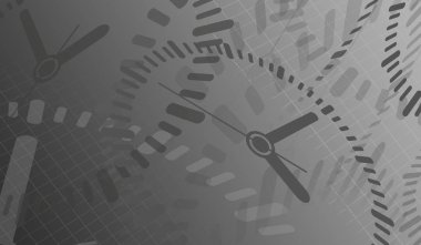 Uzayda saatleri ve modern tasarımı olan kapak ve arkaplan.