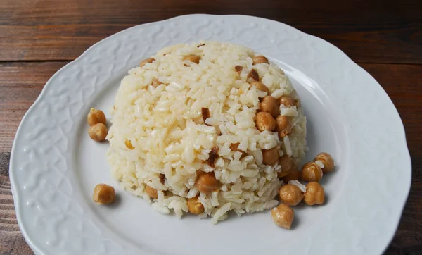 Ρύζι Κρέας Ρεβίθια Τοπικά Τουρκικά Τρόφιμα — Φωτογραφία Αρχείου