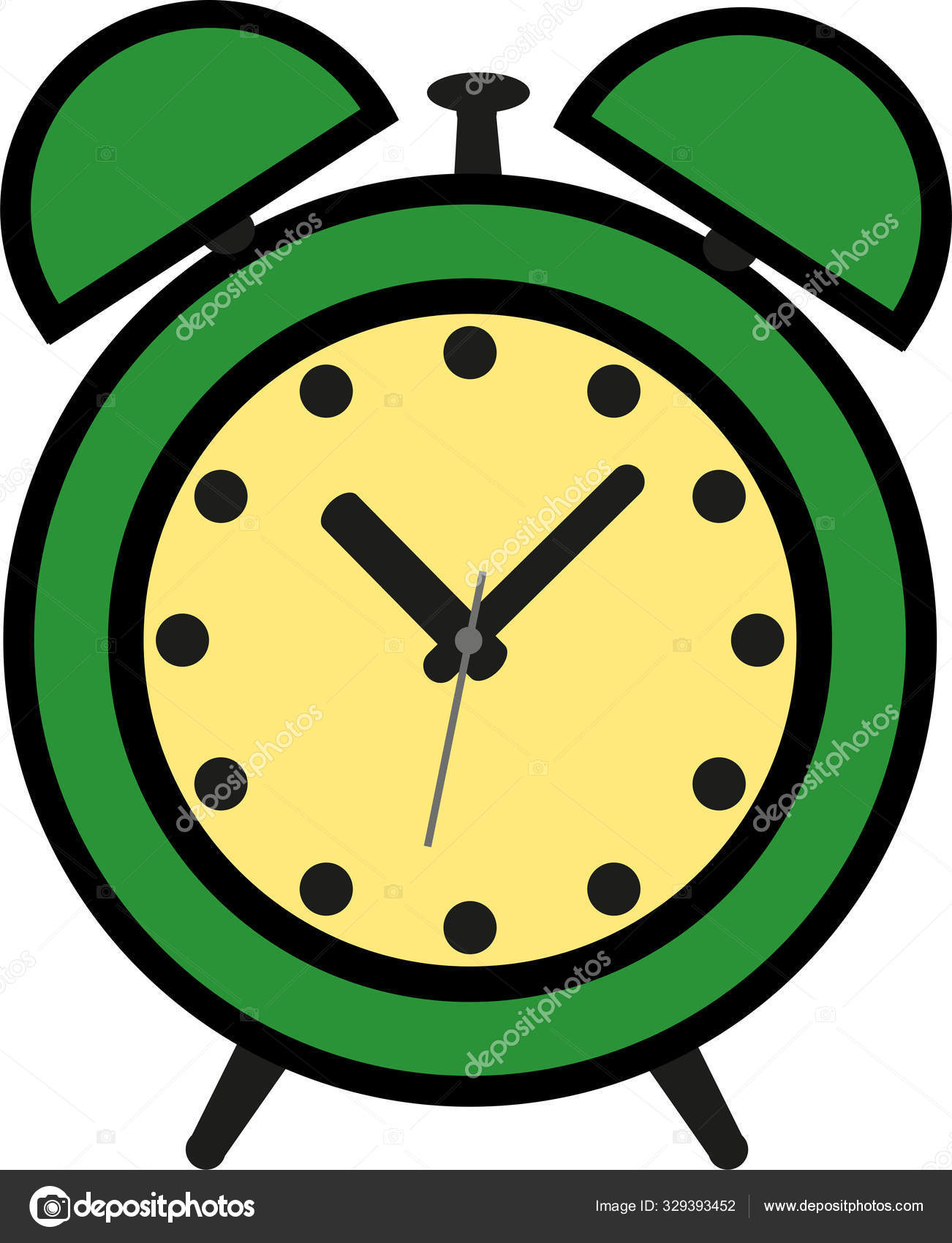 Colorful Cute Wall Clock Kids Stock Vector C Selim123 329393452