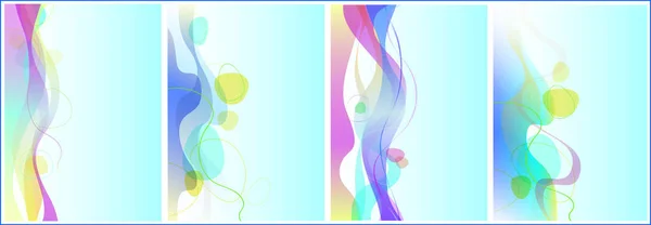 Set Abstract Cover Background Designed Arrangement Colors Styles Modern Styles — Stock Vector