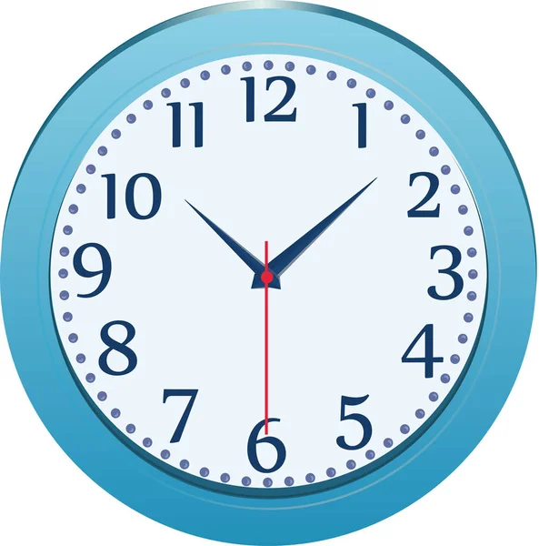 Барвистий Круглий Настінний Годинник — стоковий вектор