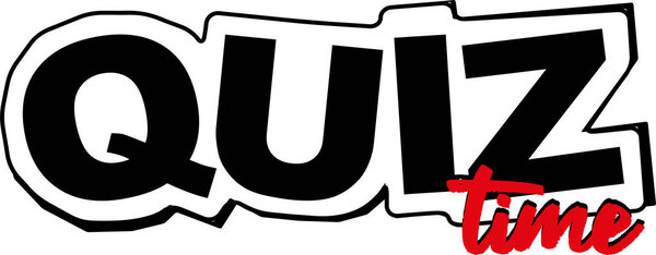 Время викторины с дизайном шрифта.