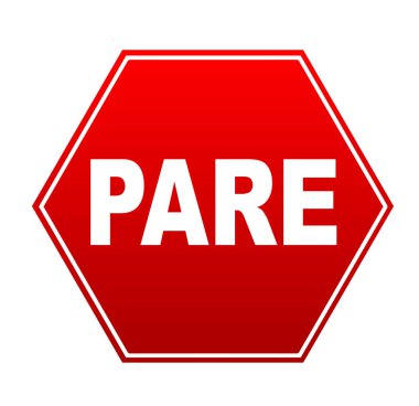 Brezilya dur tabelası. Vektör simgesi.