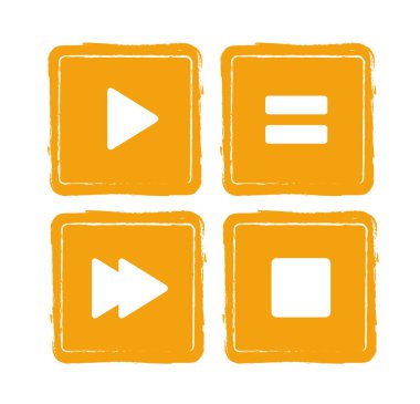 Oyuncu vektör simgesi kümesi.