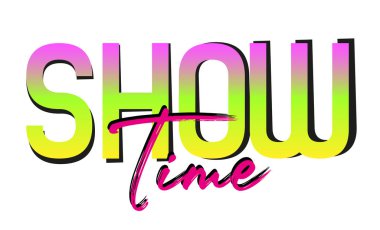 Kreatif yazı tipi tasarımı ile zamanı göster.