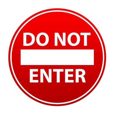 İmza atmayın. vektör simgesi.