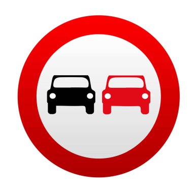 Trafik işaretleri geçersiz. Vektör işareti.