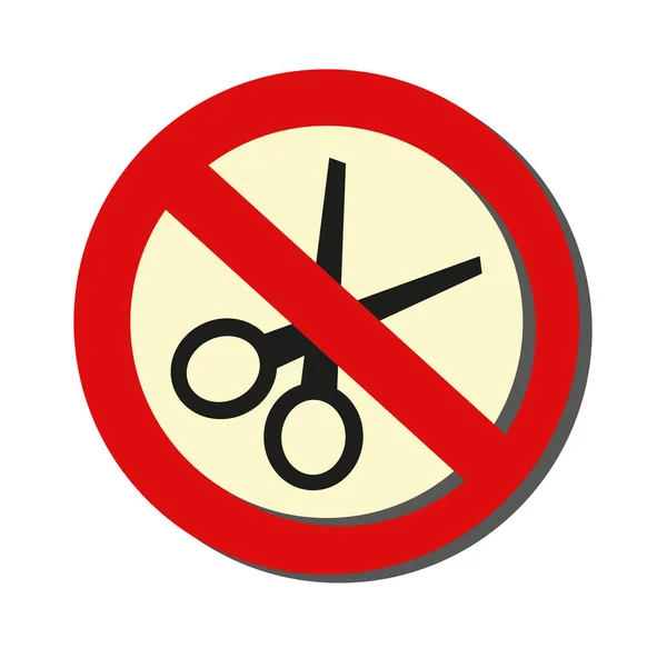 Scissors Sign Vector Icon — 스톡 벡터