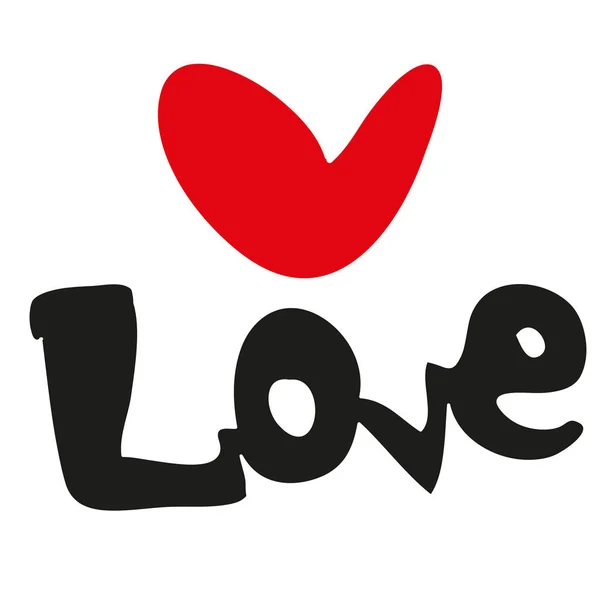 Love Cute Font Design — Stock Vector
