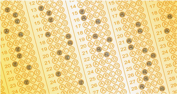 Hintergrund Für Multiple Choice Aufsatz — Stockvektor