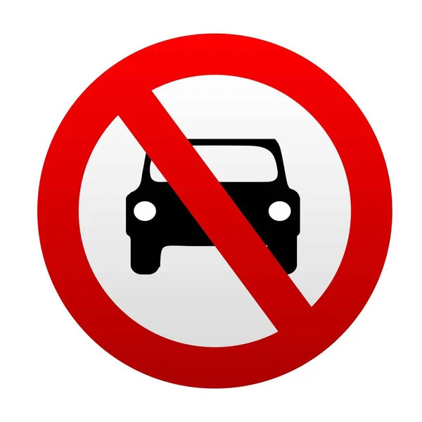 Prohibited Cars Vehicles Vector Icon — ストックベクタ