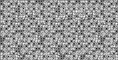 Şekillerin ritmik düzenine sahip yaratıcı arkaplan.