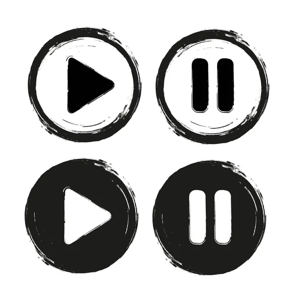 Symbole Spielen Videoplayer Icon Vektor — Stockvektor
