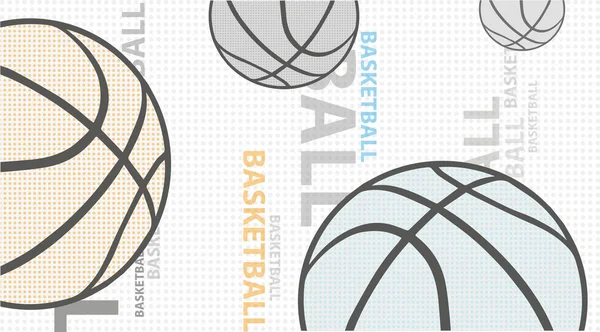 Обожаю Баскетбол Холодный Шрифт Шариковый Фон — стоковый вектор