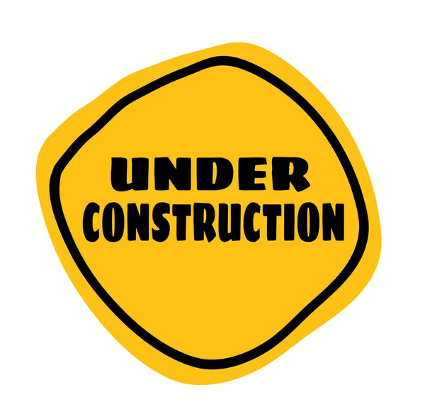 Yellow Construction Vector Icon — Stock Vector