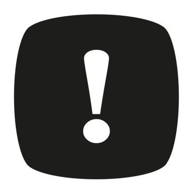 Ünlem vektör simgesi. uyarı işareti