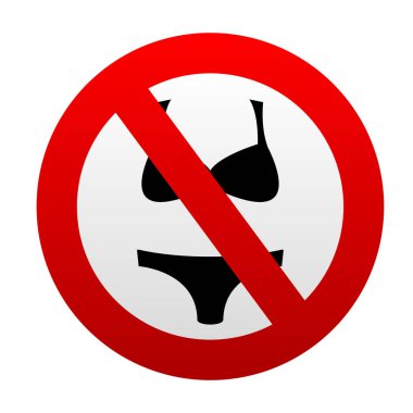 Bikini işareti vektör simgesi yok