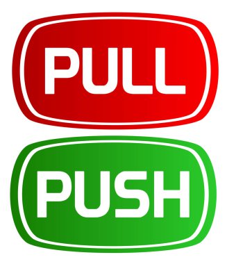 Çek ve vektör işaretine bas