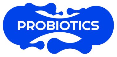Probiyotik metin arka planı. Mikro probiyotik mikroorganizma