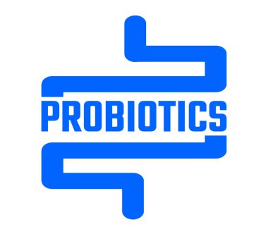 Probiyotik metin arka planı. Mikro probiyotik mikroorganizma