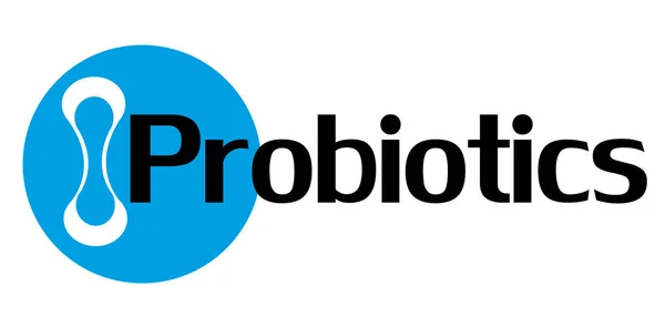 Probiyotik Metin Arka Planı Mikro Probiyotik Mikroorganizma — Stok Vektör