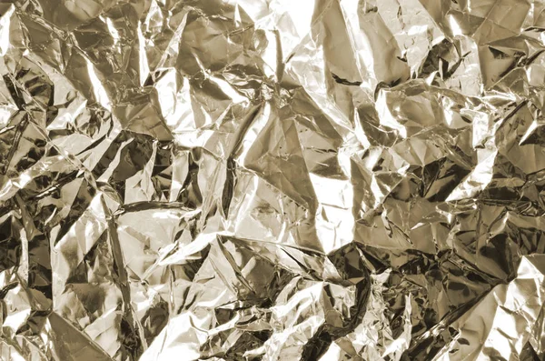 Aluminium Foil Texture Background Different Wrinkled Surfaces — 스톡 사진