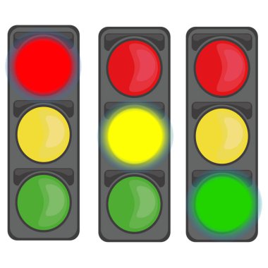 Traffic Light symbol. vector icon