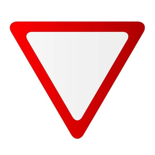 Ertrag Dreieck Zeichenvektor — Stockvektor