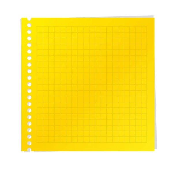 Bords Papier Note Frisés Sur Fond Blanc — Image vectorielle