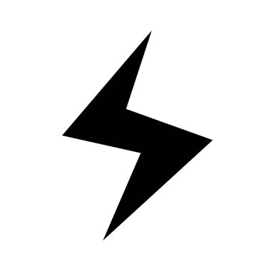 Beyaz arka plan üzerinde enerji simgesi