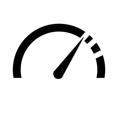 speed pannel icon on white background