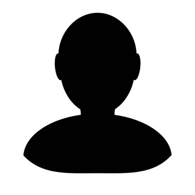 Men vector icon on white background