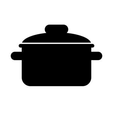 Beyaz arka plan üzerinde pot simgesi