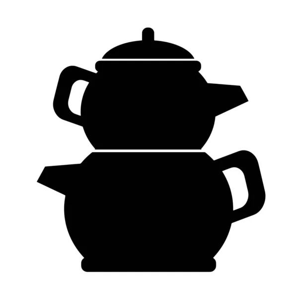 Значок Чайника Білому Тлі — стоковий вектор
