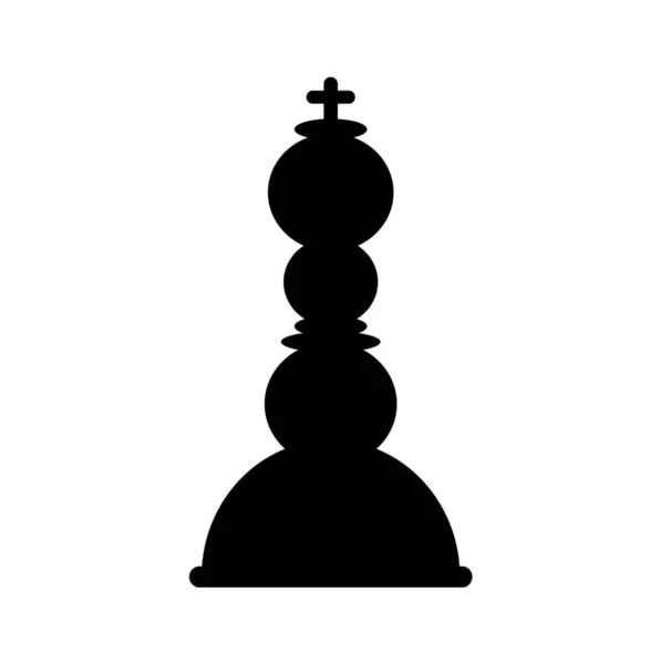Шаховий Значок Білому Тлі — стоковий вектор