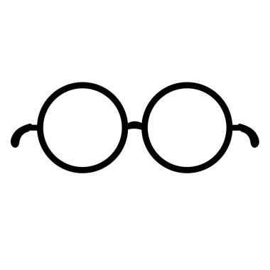 Gözlükler beyaz arkaplanda izole edildi