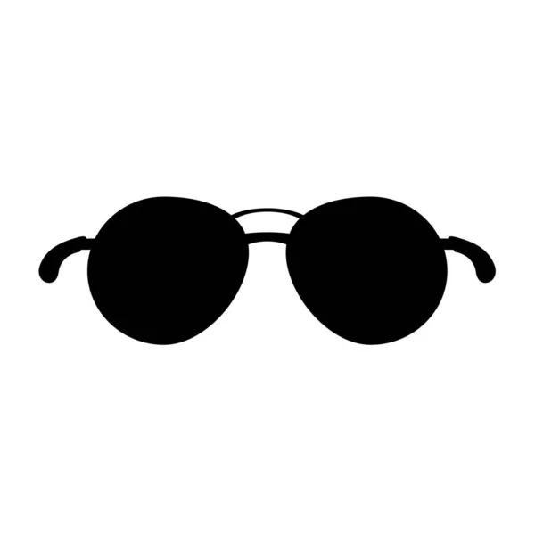 Icono Gafas Sol Sobre Fondo Blanco — Vector de stock